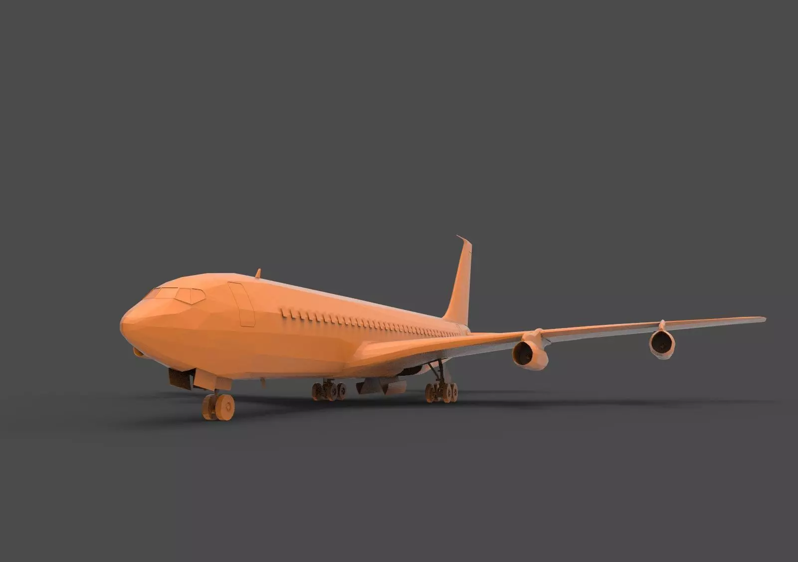 BOEING 707 3D print model_0