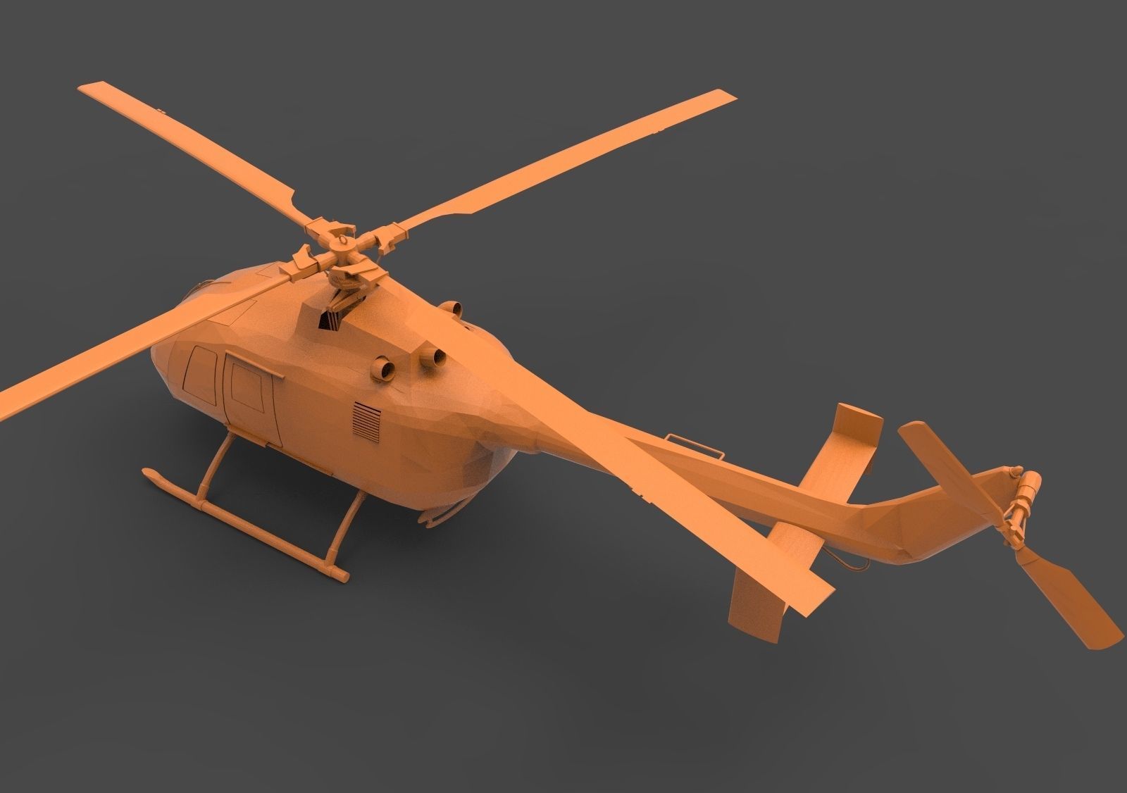 BO 105 3D print model_6