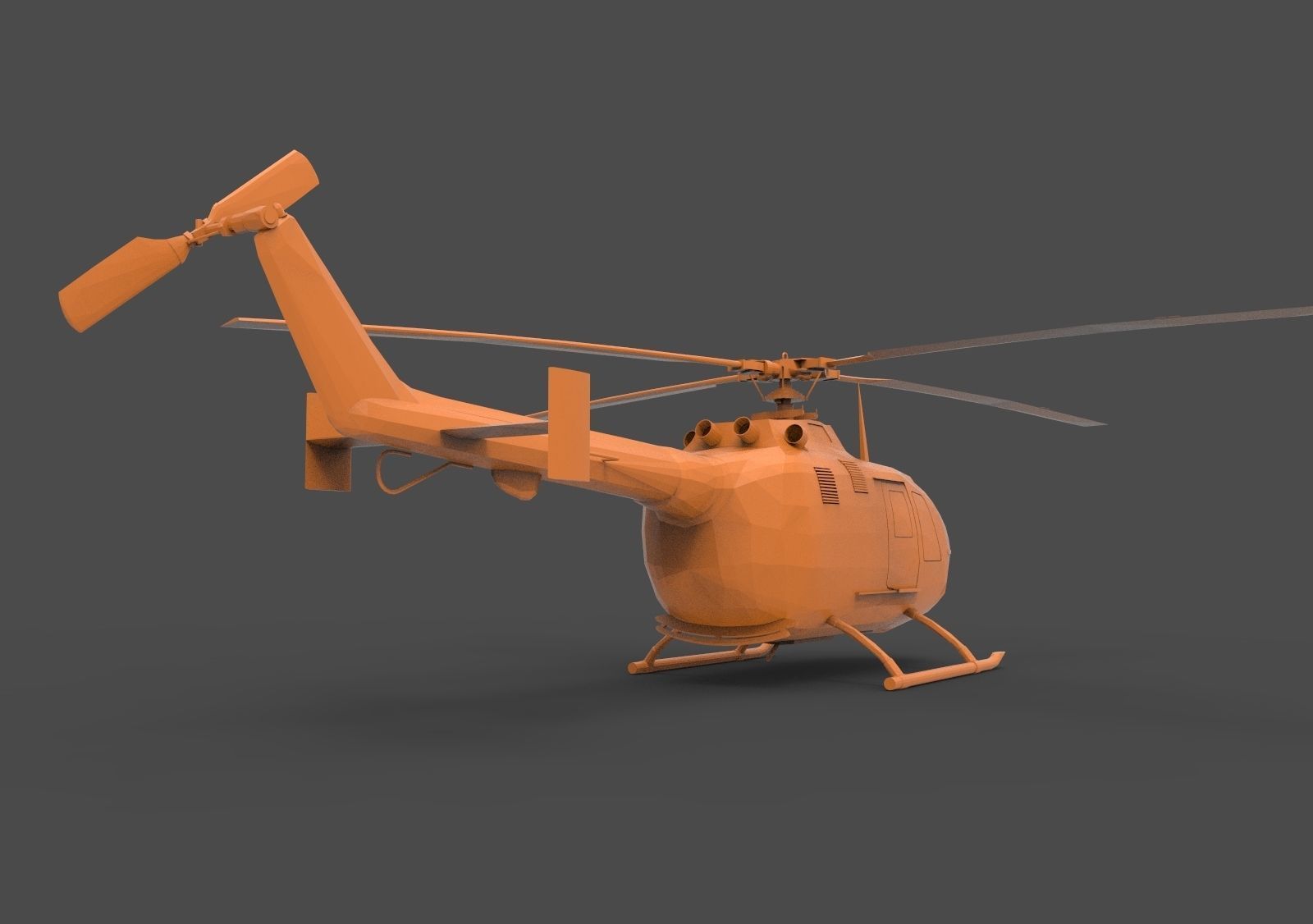 BO 105 3D print model_4