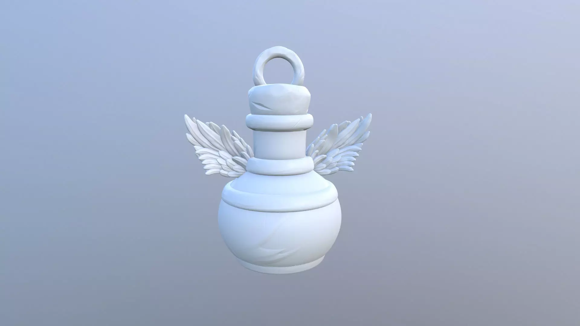 KeyChain Life Potion 3D print model_0