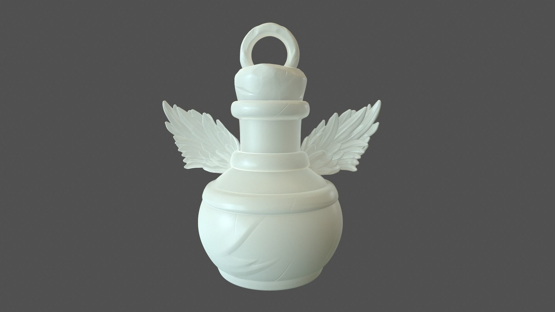 KeyChain Life Potion 3D print model_4