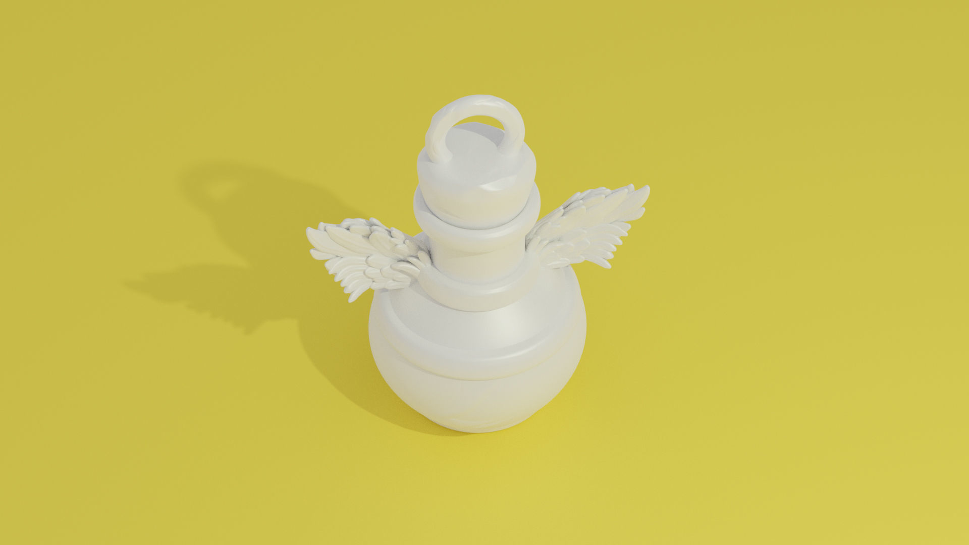KeyChain Life Potion 3D print model_7