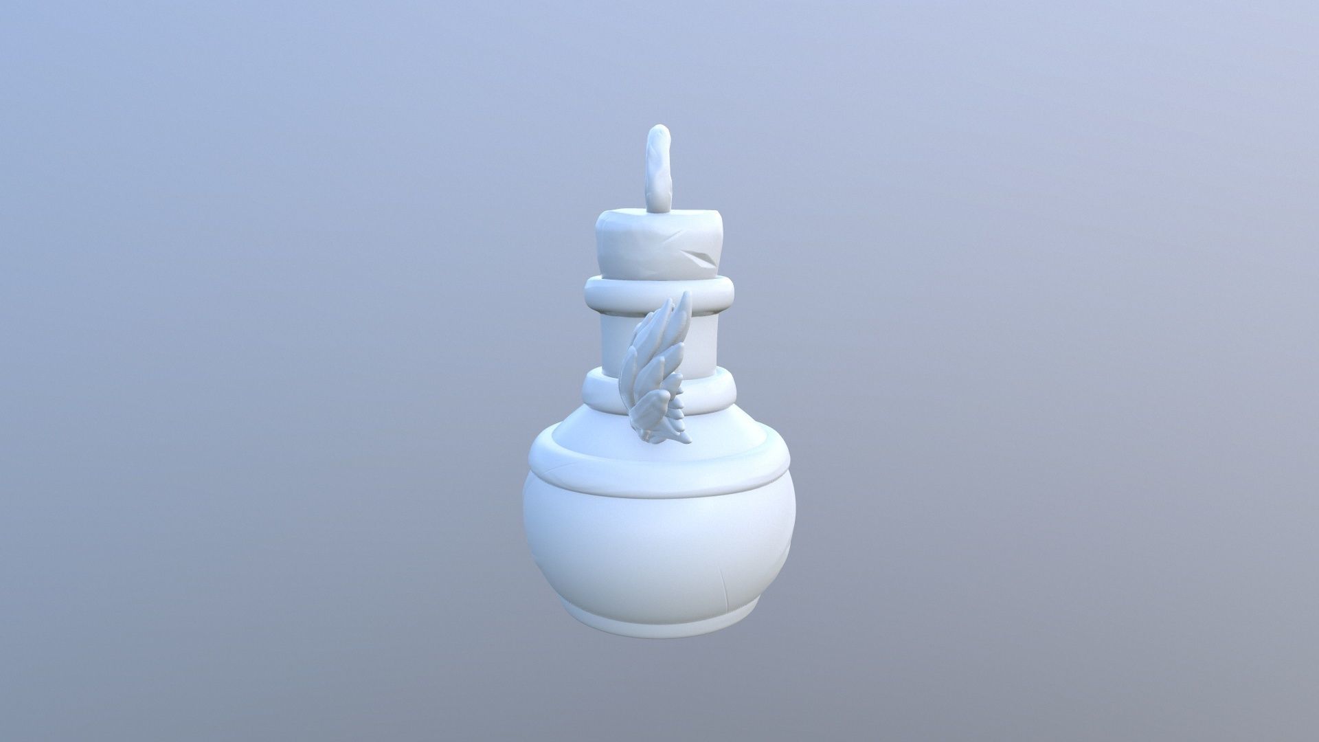 KeyChain Life Potion 3D print model_28