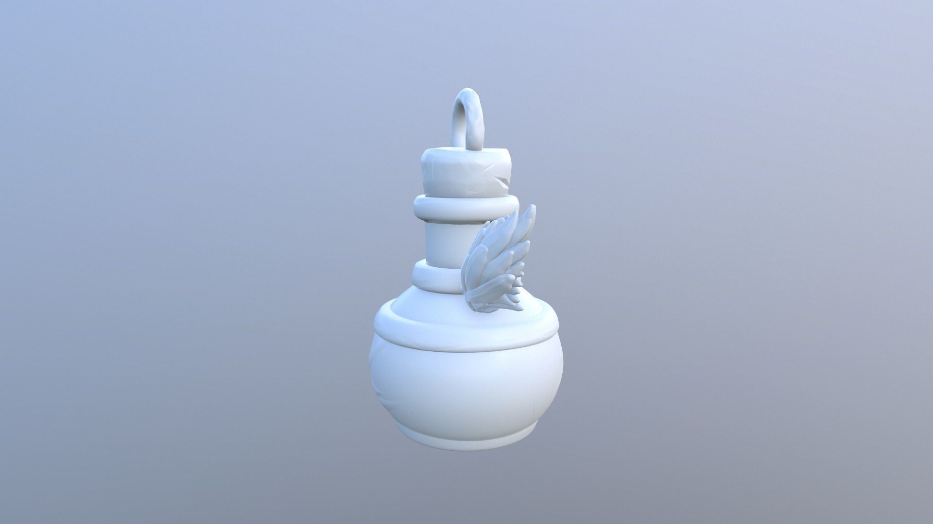 KeyChain Life Potion 3D print model_21