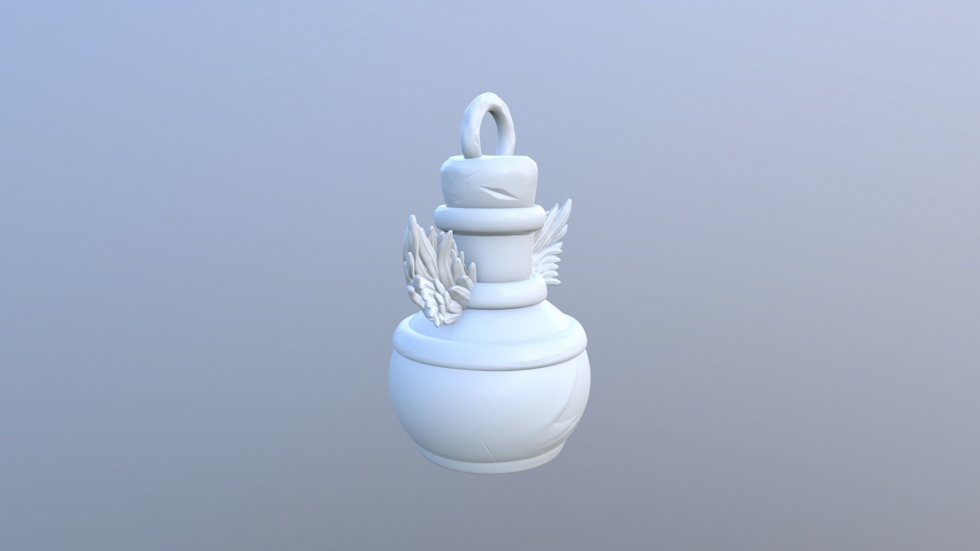 KeyChain Life Potion 3D print model_18