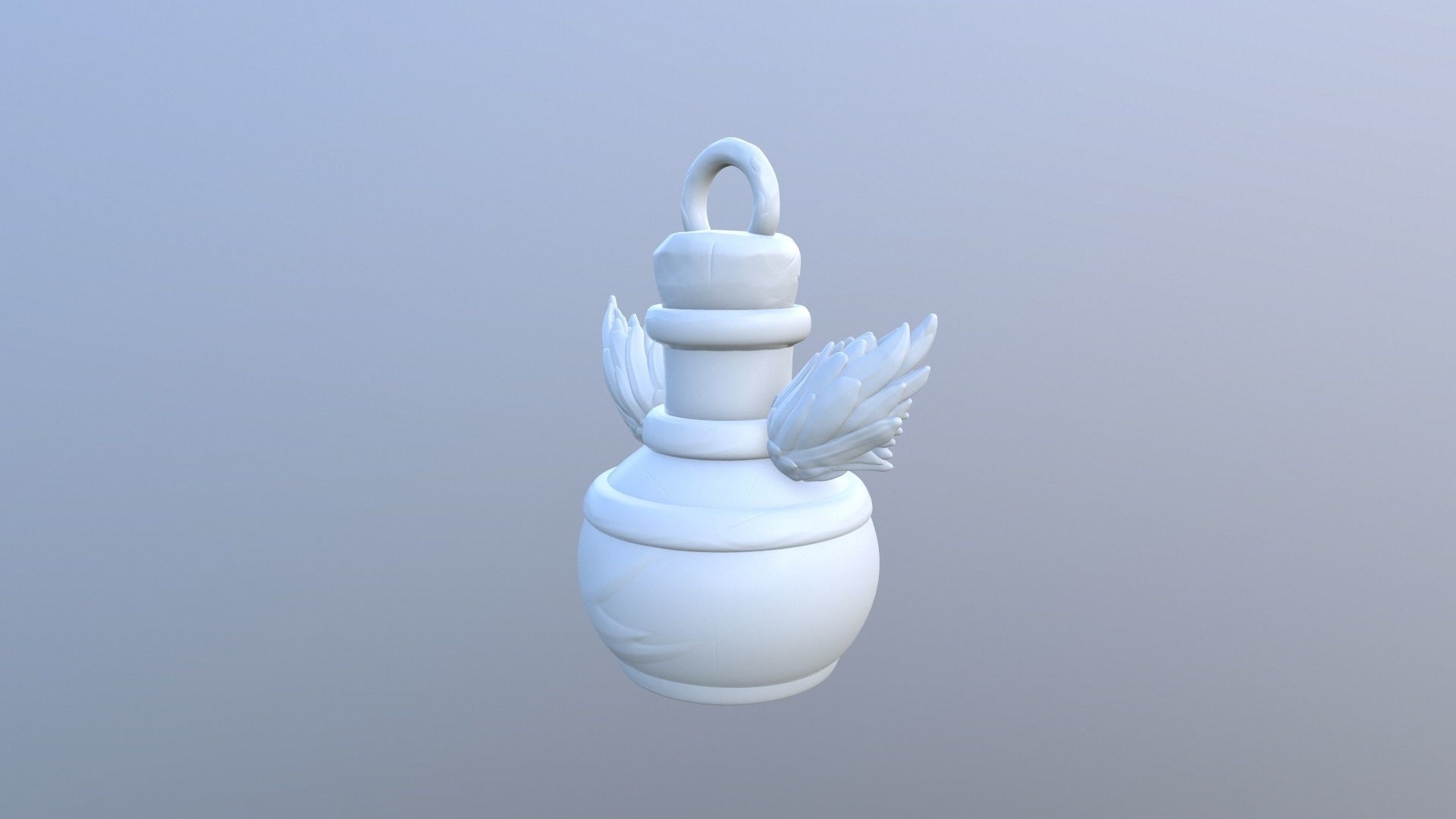 KeyChain Life Potion 3D print model_23