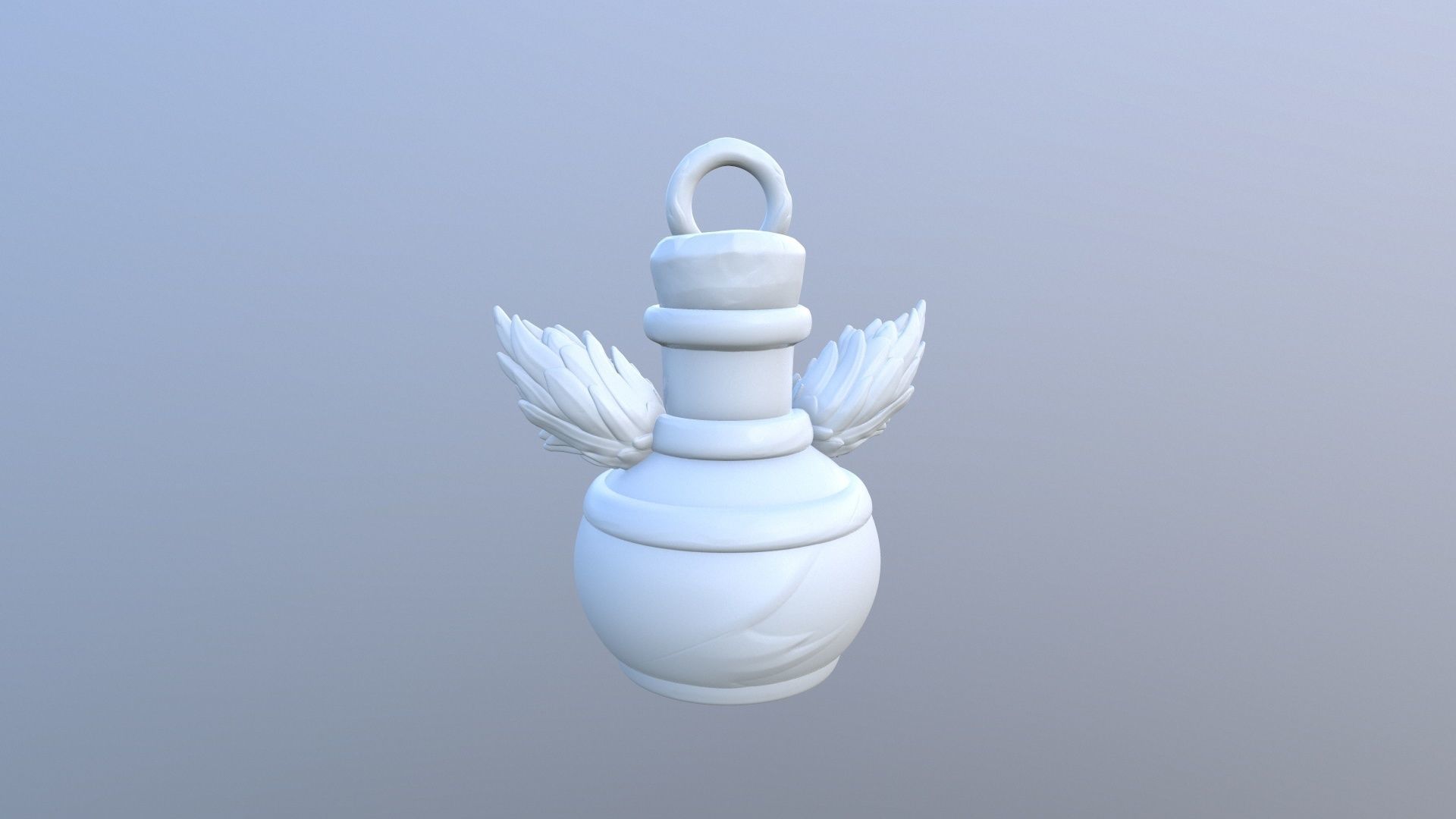 KeyChain Life Potion 3D print model_27