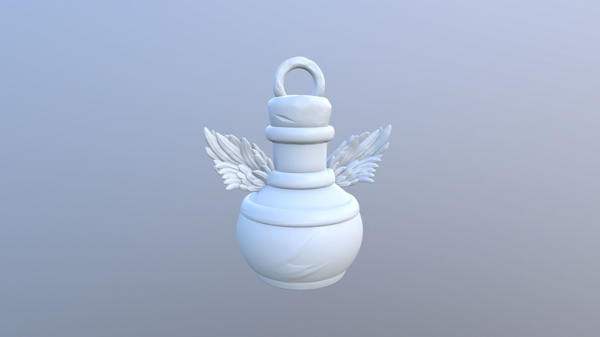 KeyChain Life Potion 3D print model_22