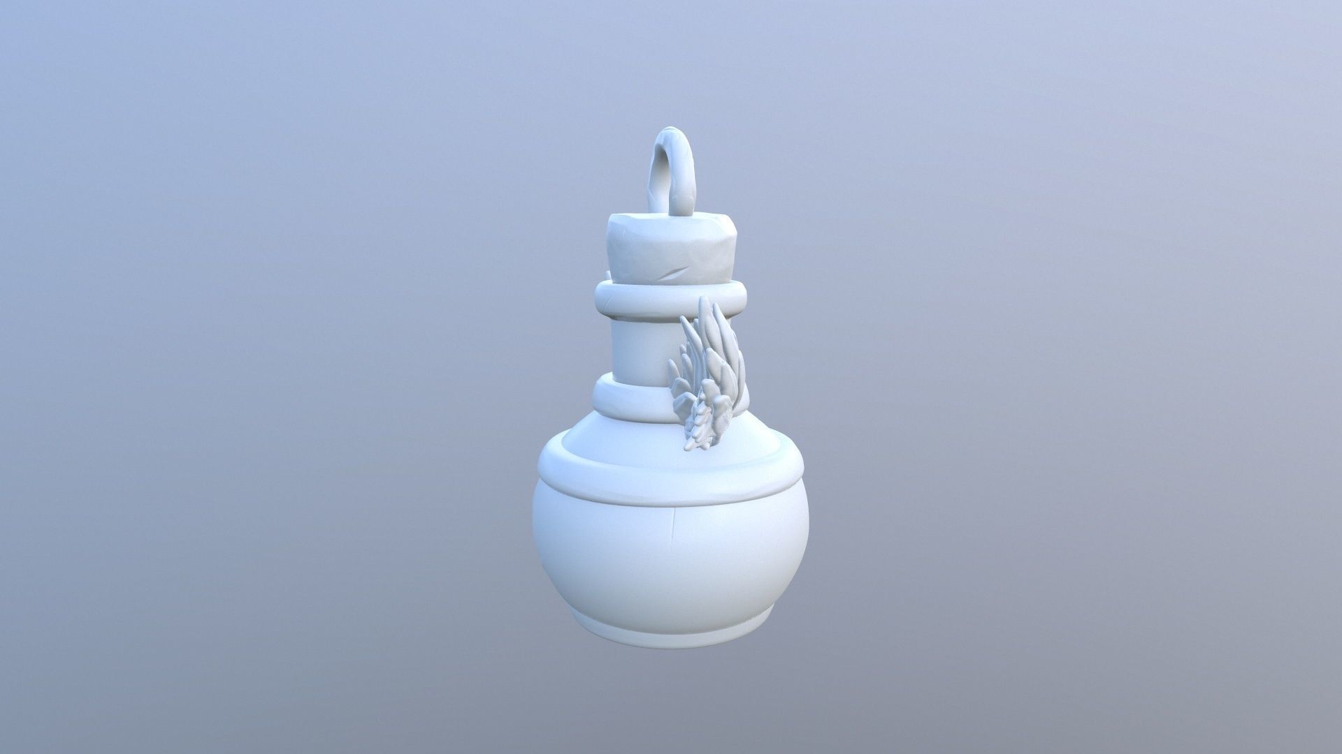 KeyChain Life Potion 3D print model_30