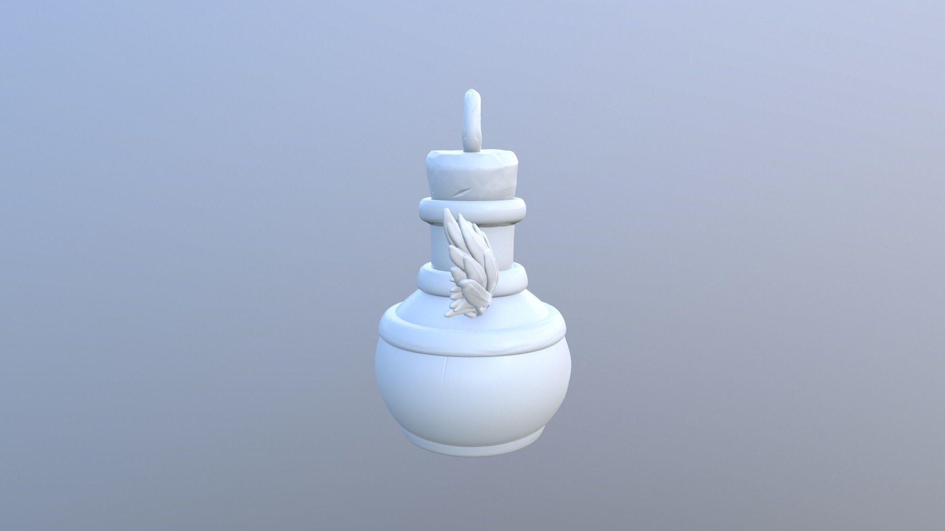KeyChain Life Potion 3D print model_37