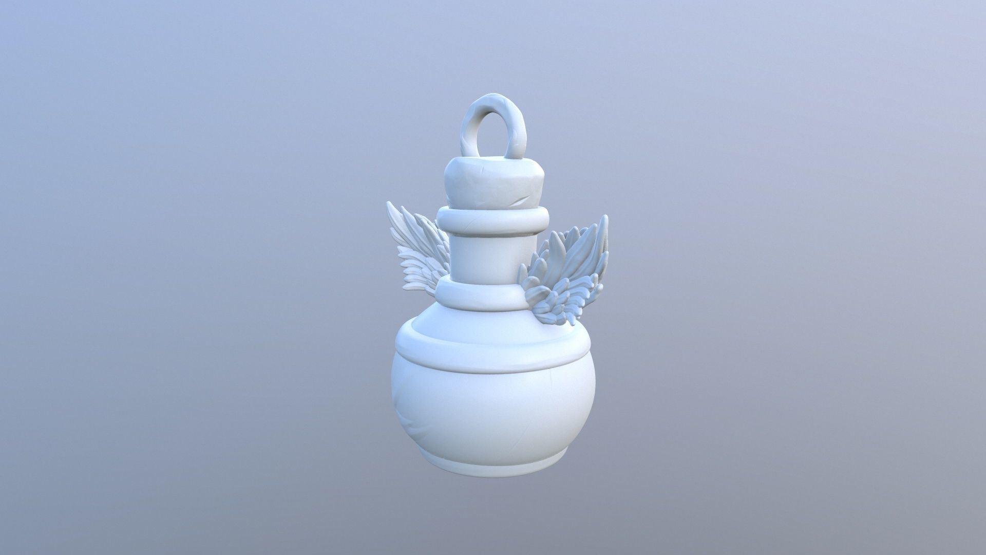 KeyChain Life Potion 3D print model_33