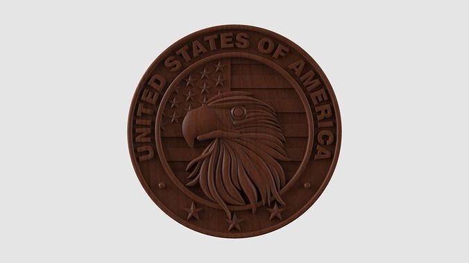 USA Eagle Medal 3D print model