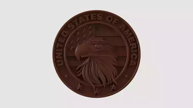 USA Eagle Medal 3D print model