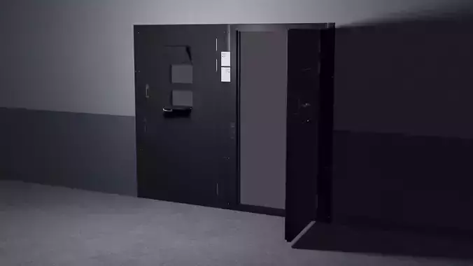 Prison cell door - PBR Game Ready low-poly model