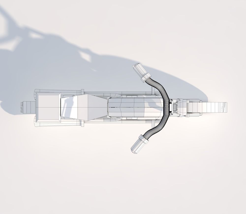 Motorcycle Low-poly 3D model Low-poly 3D model_8