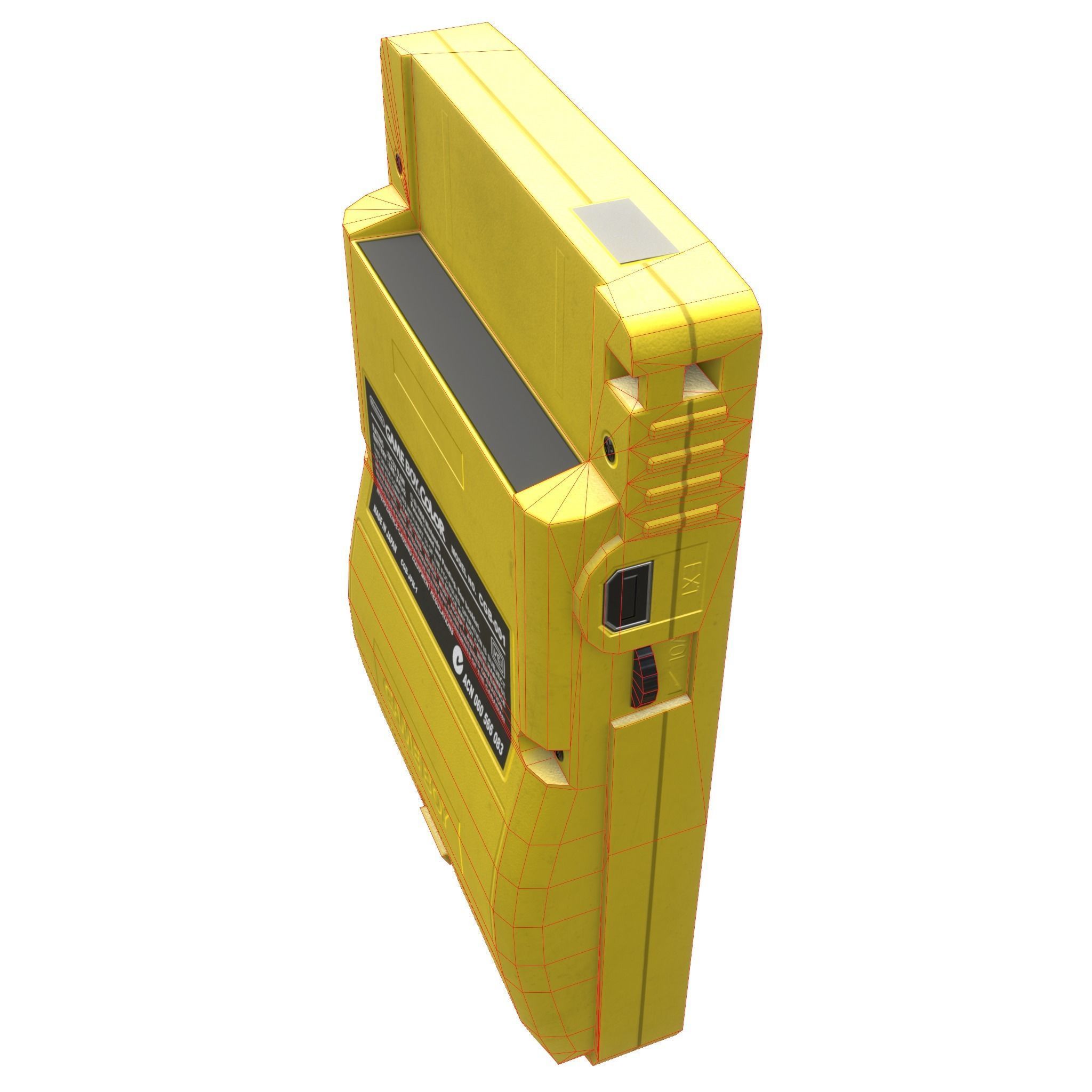 Gameboy color - 5 original colours - game - VR - AR  Low-poly 3D model_24