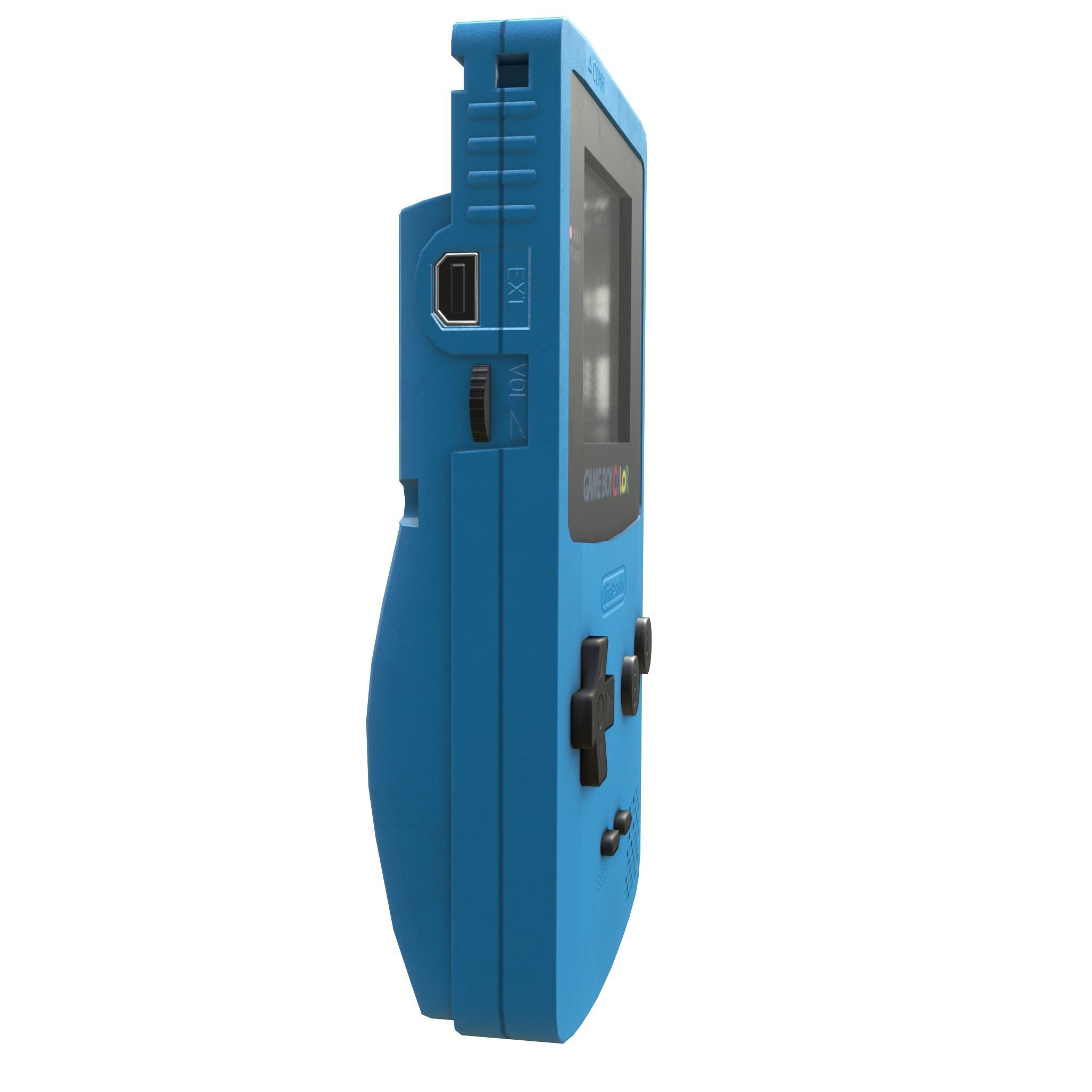 Gameboy color - 5 original colours - game - VR - AR  Low-poly 3D model_7