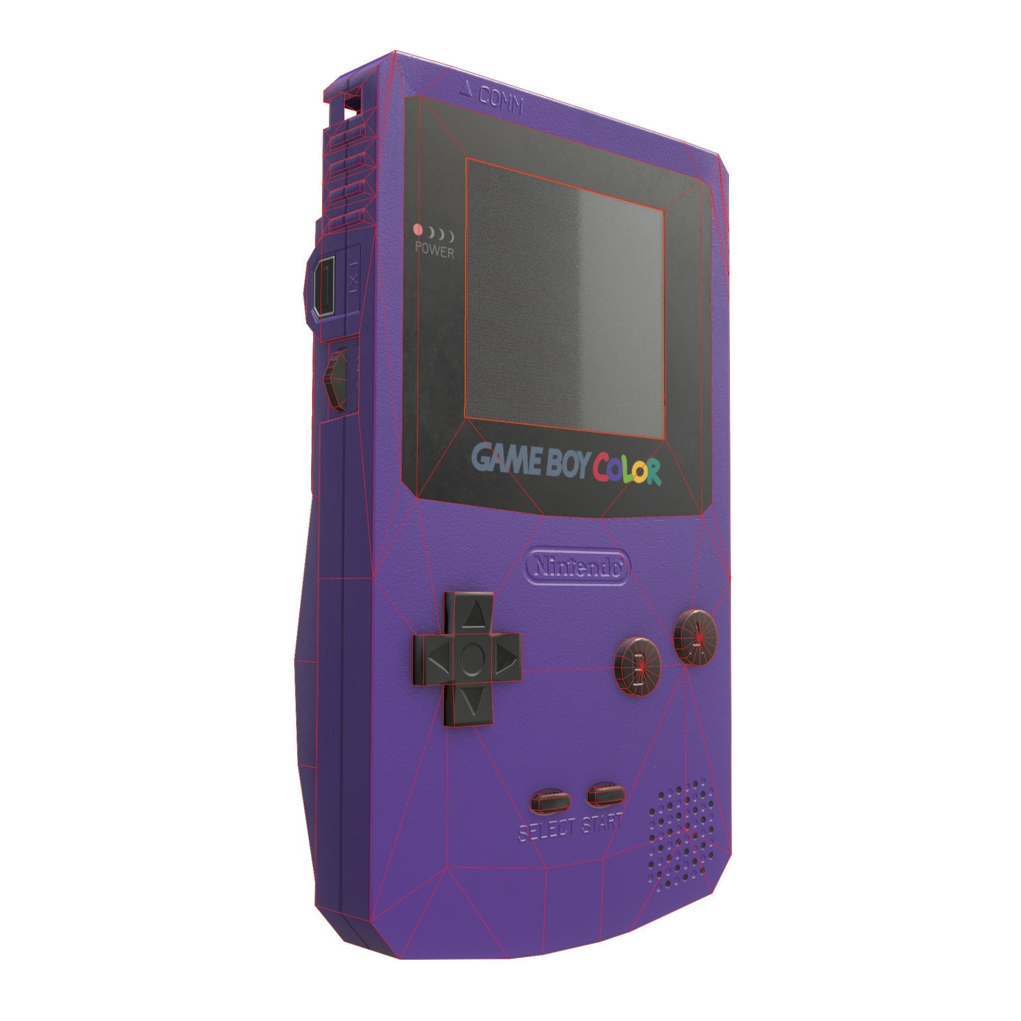 Gameboy color - 5 original colours - game - VR - AR  Low-poly 3D model_34