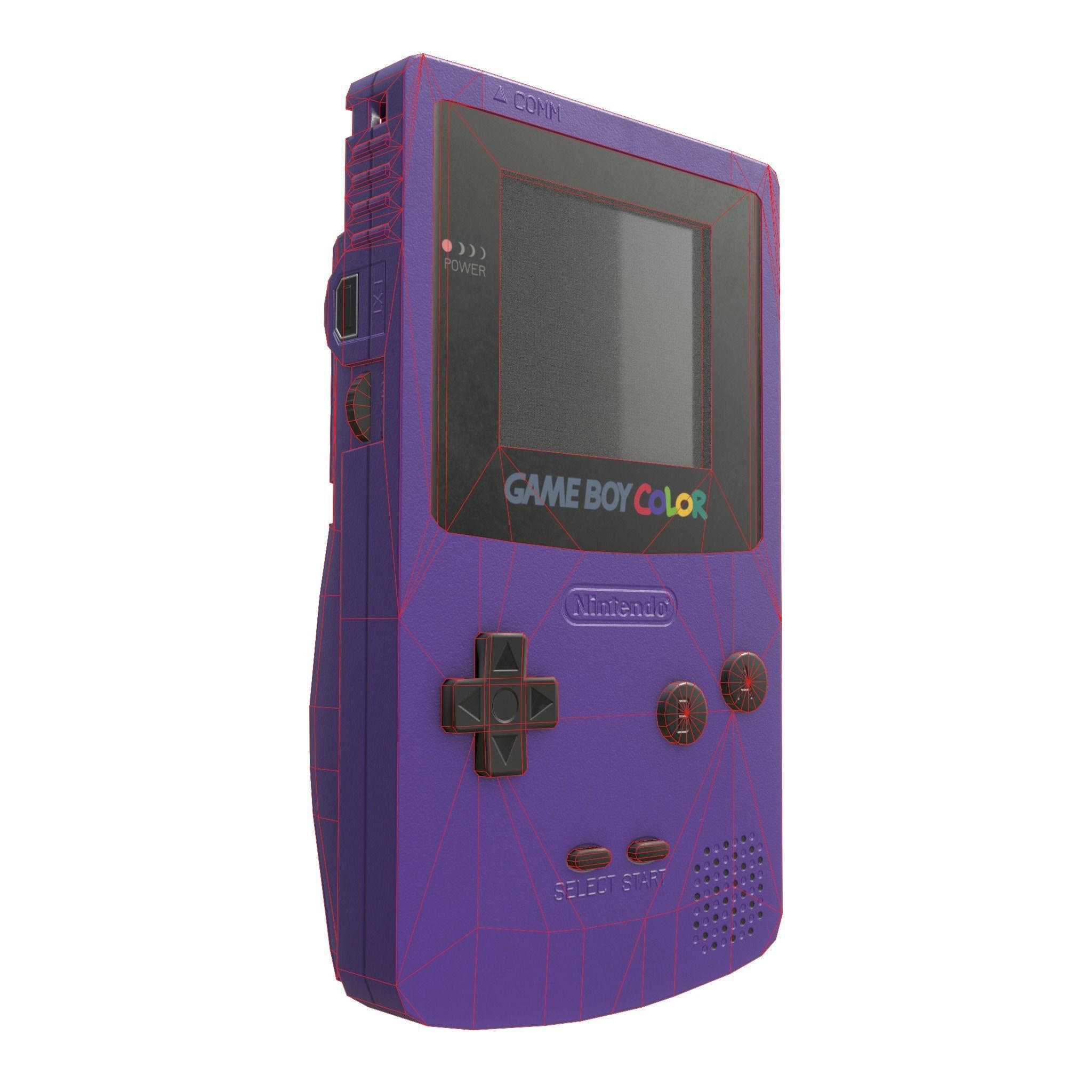 Gameboy color - 5 original colours - game - VR - AR  Low-poly 3D model_33