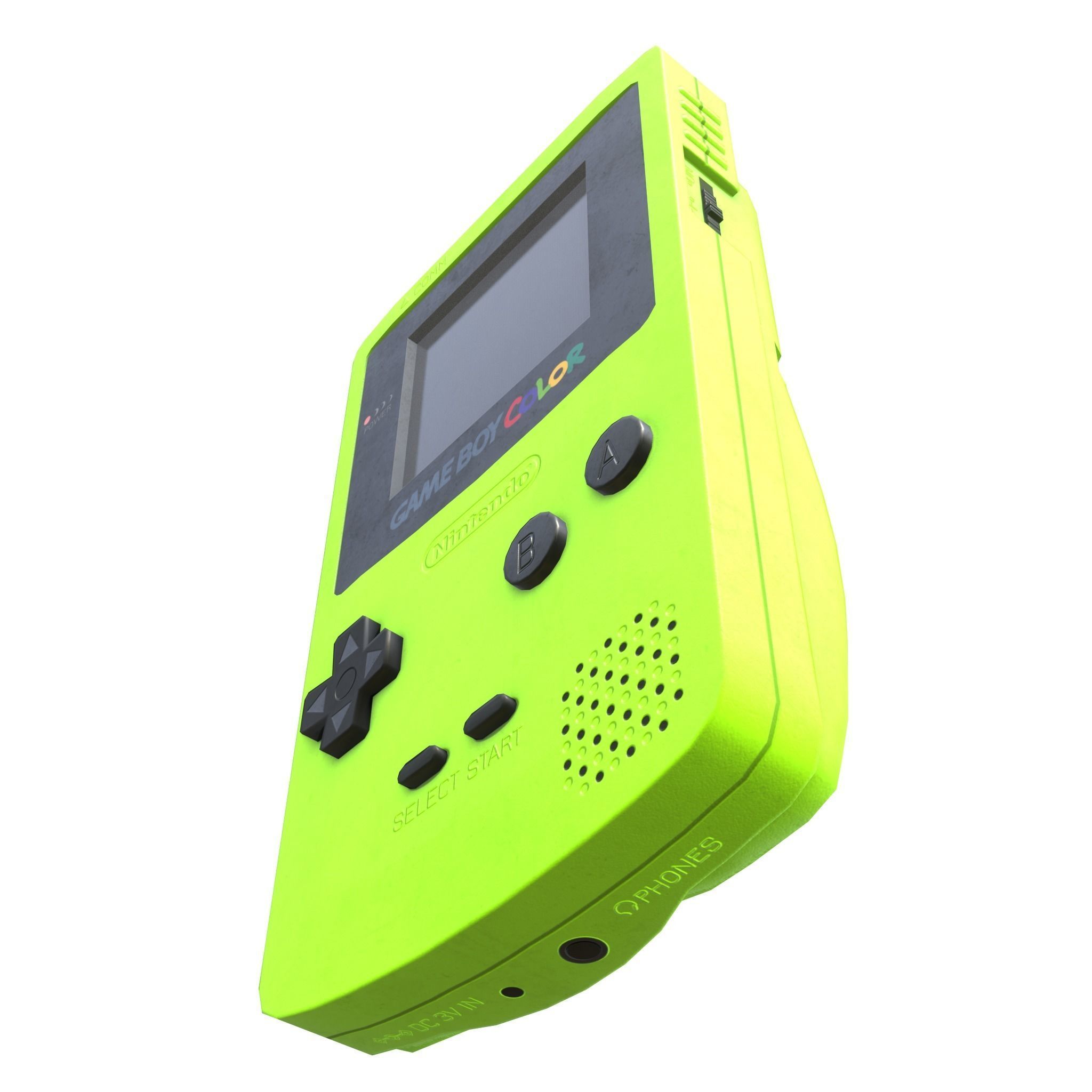 Gameboy color - 5 original colours - game - VR - AR  Low-poly 3D model_15