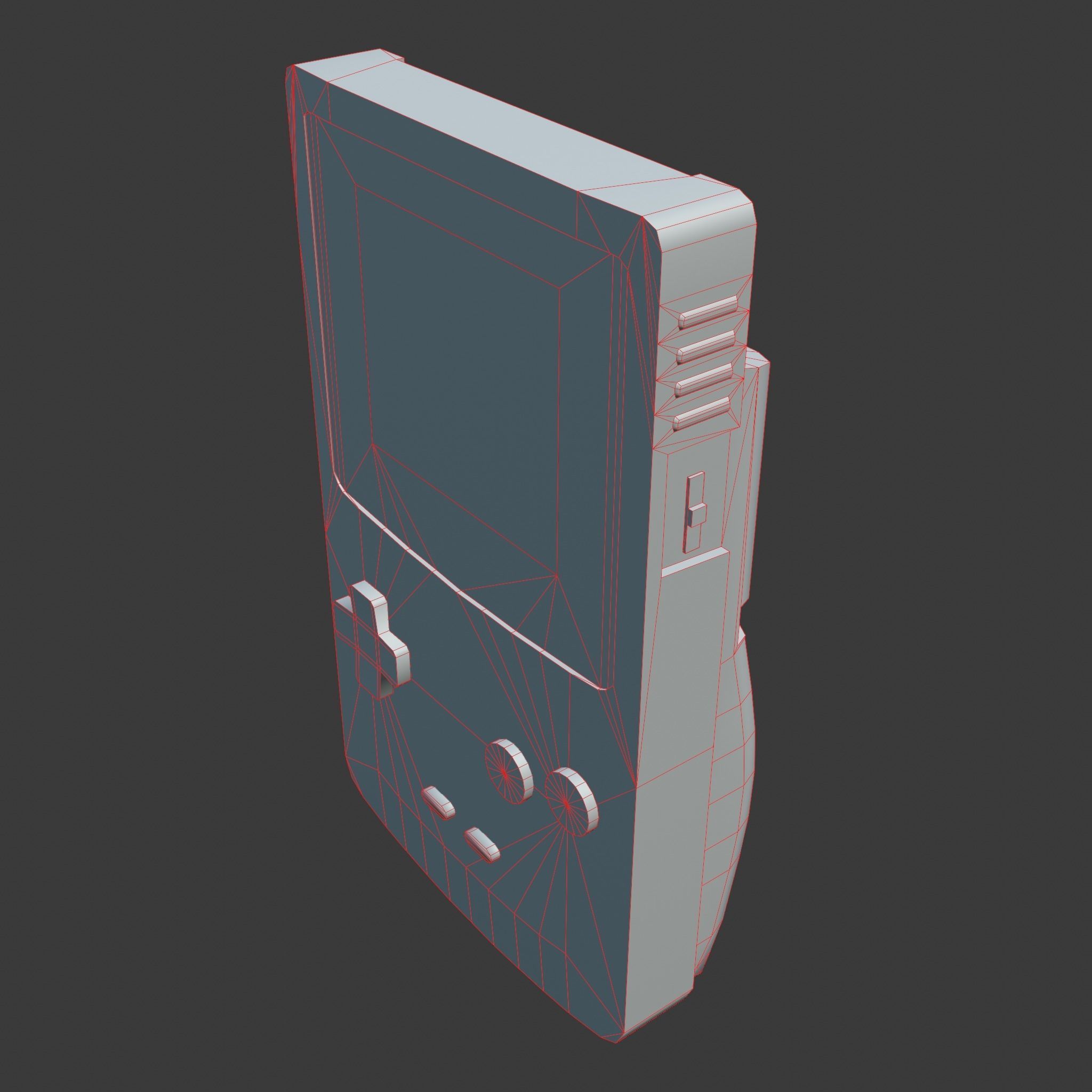 Gameboy color - 5 original colours - game - VR - AR  Low-poly 3D model_27