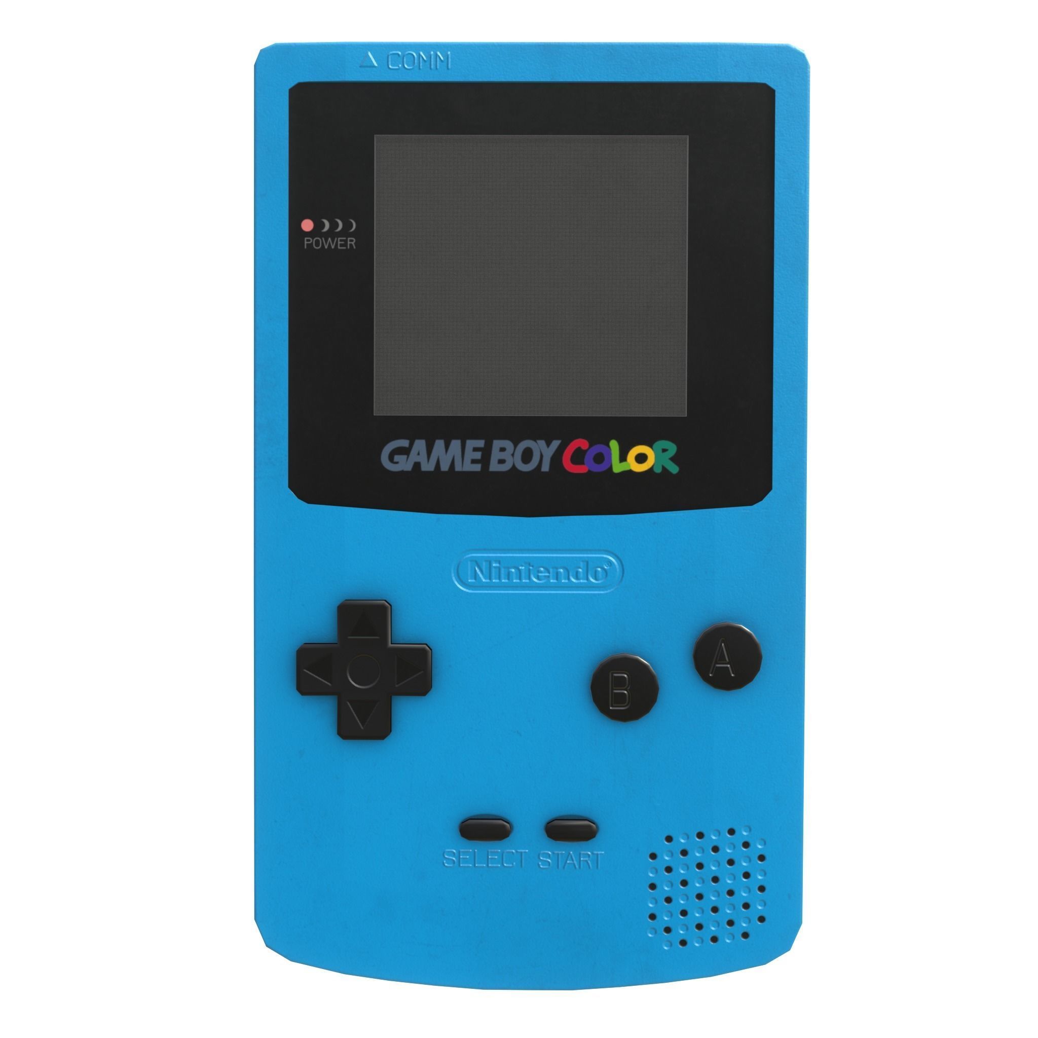 Gameboy color - 5 original colours - game - VR - AR  Low-poly 3D model_10