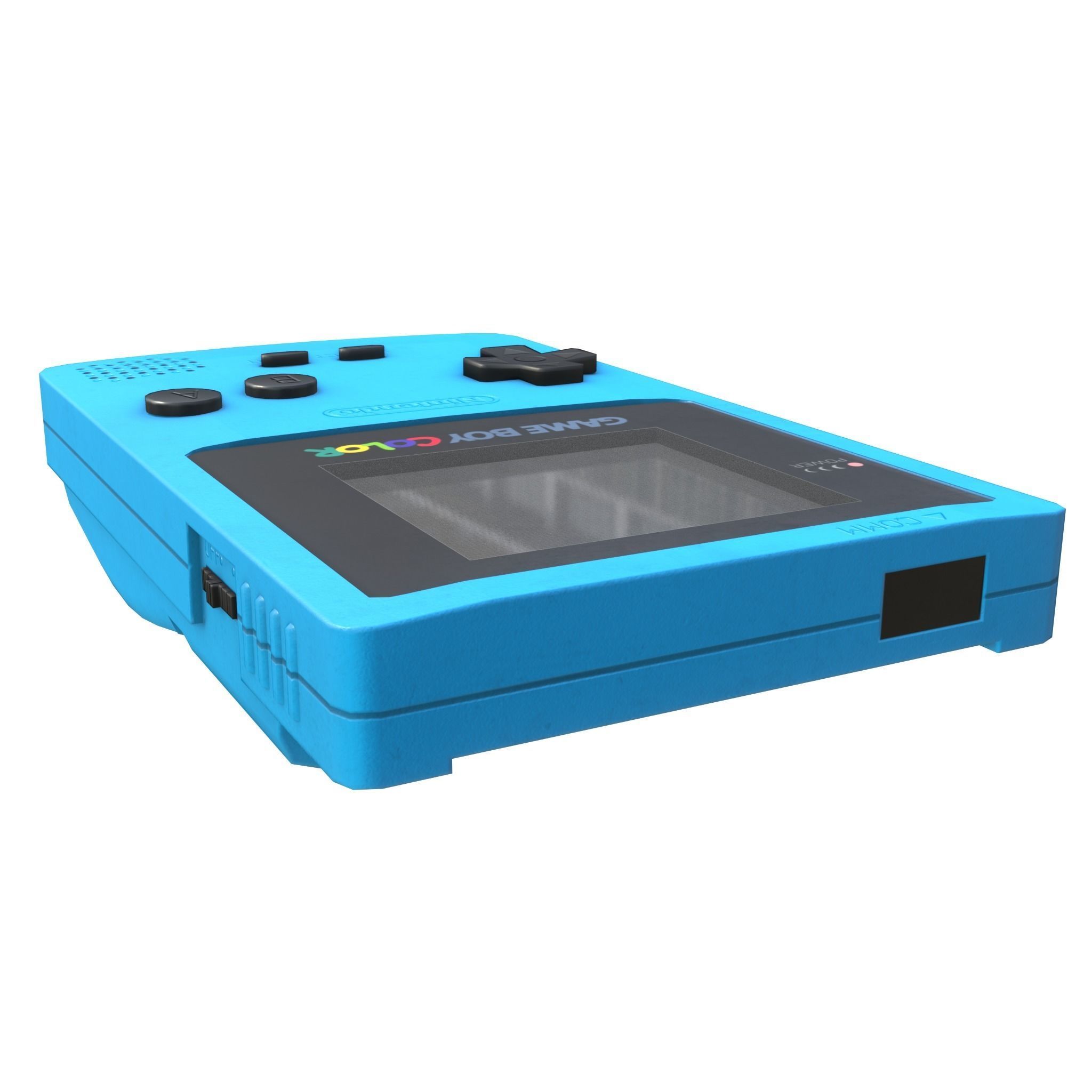 Gameboy color - 5 original colours - game - VR - AR  Low-poly 3D model_12