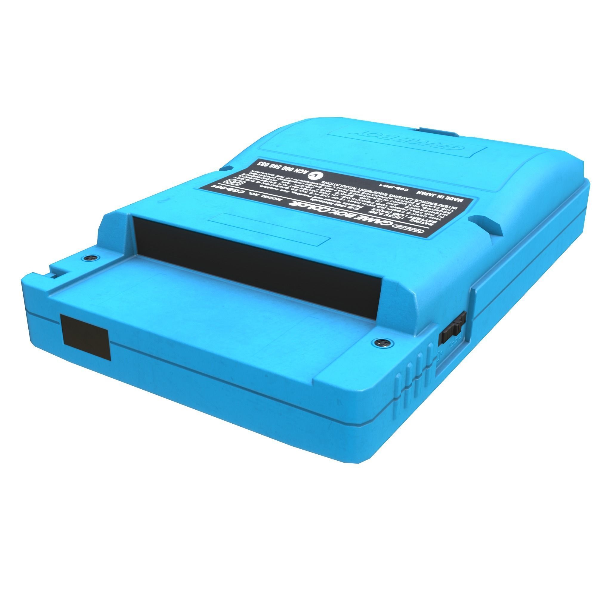 Gameboy color - 5 original colours - game - VR - AR  Low-poly 3D model_14