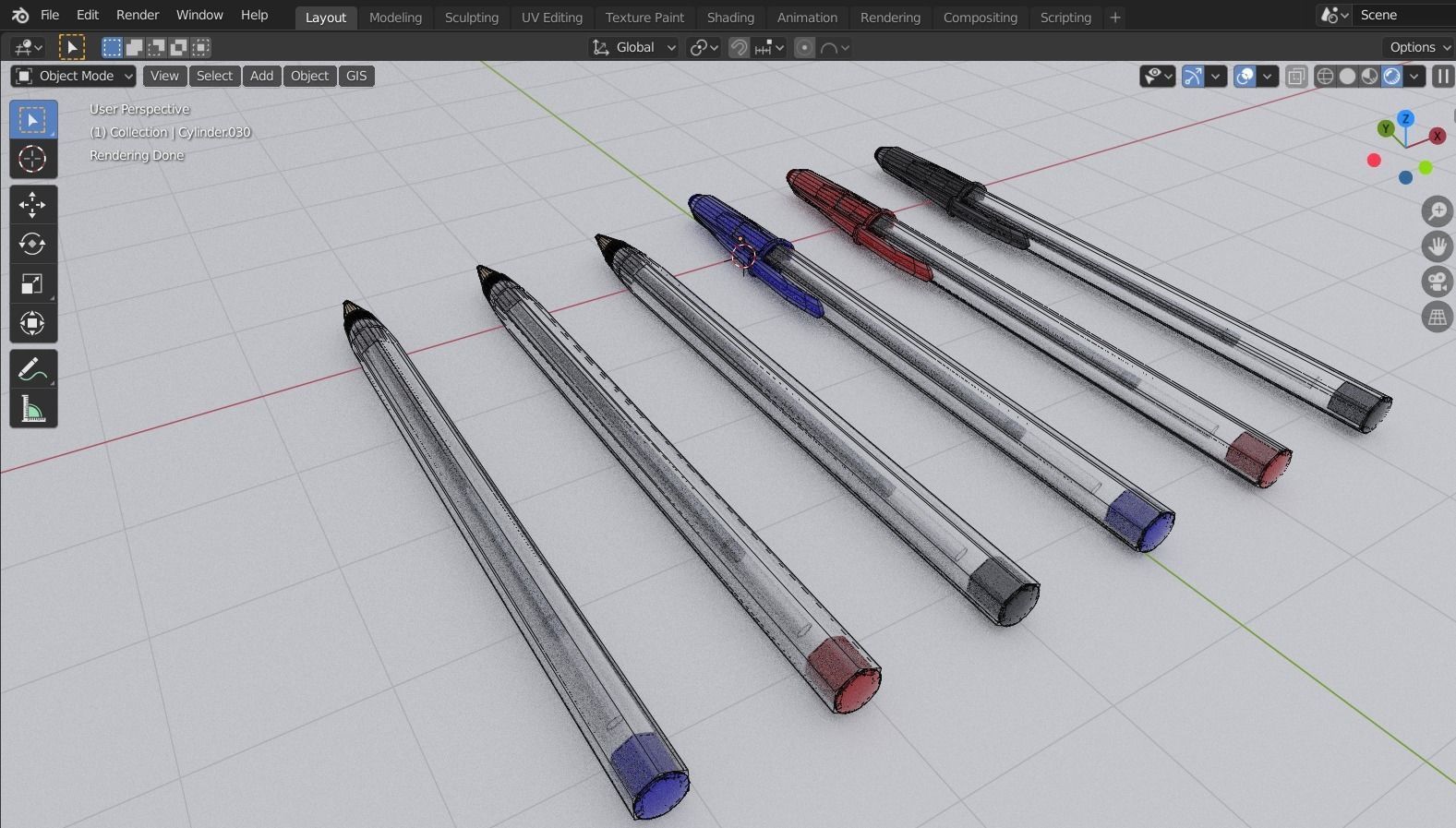 Ballpoint Pen 3D model_7