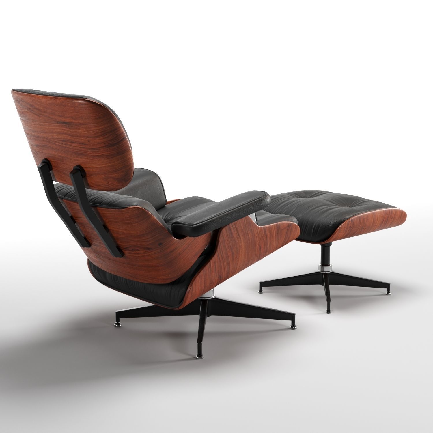 Eames lounge chair 3D model_2