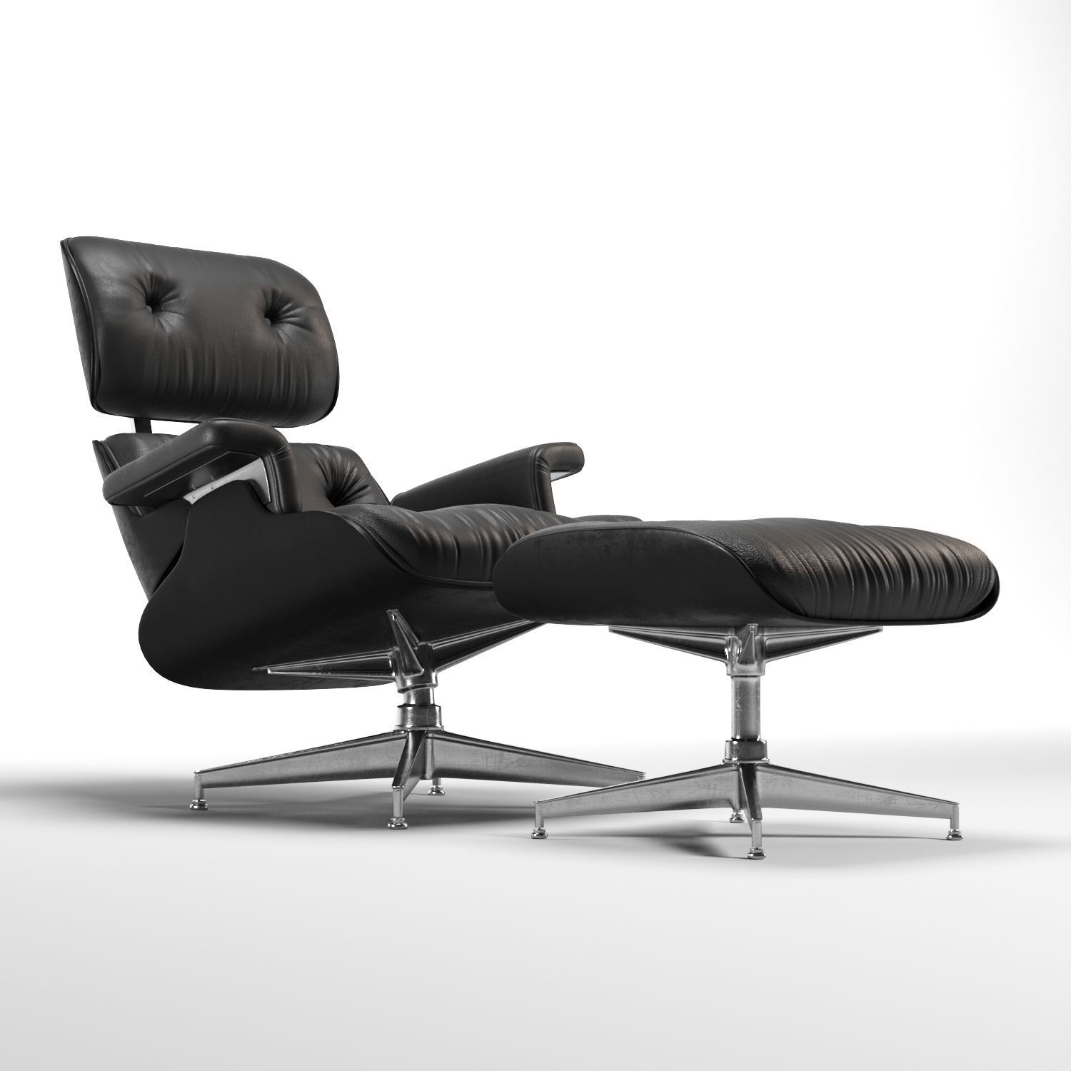 Eames lounge chair 3D model_7