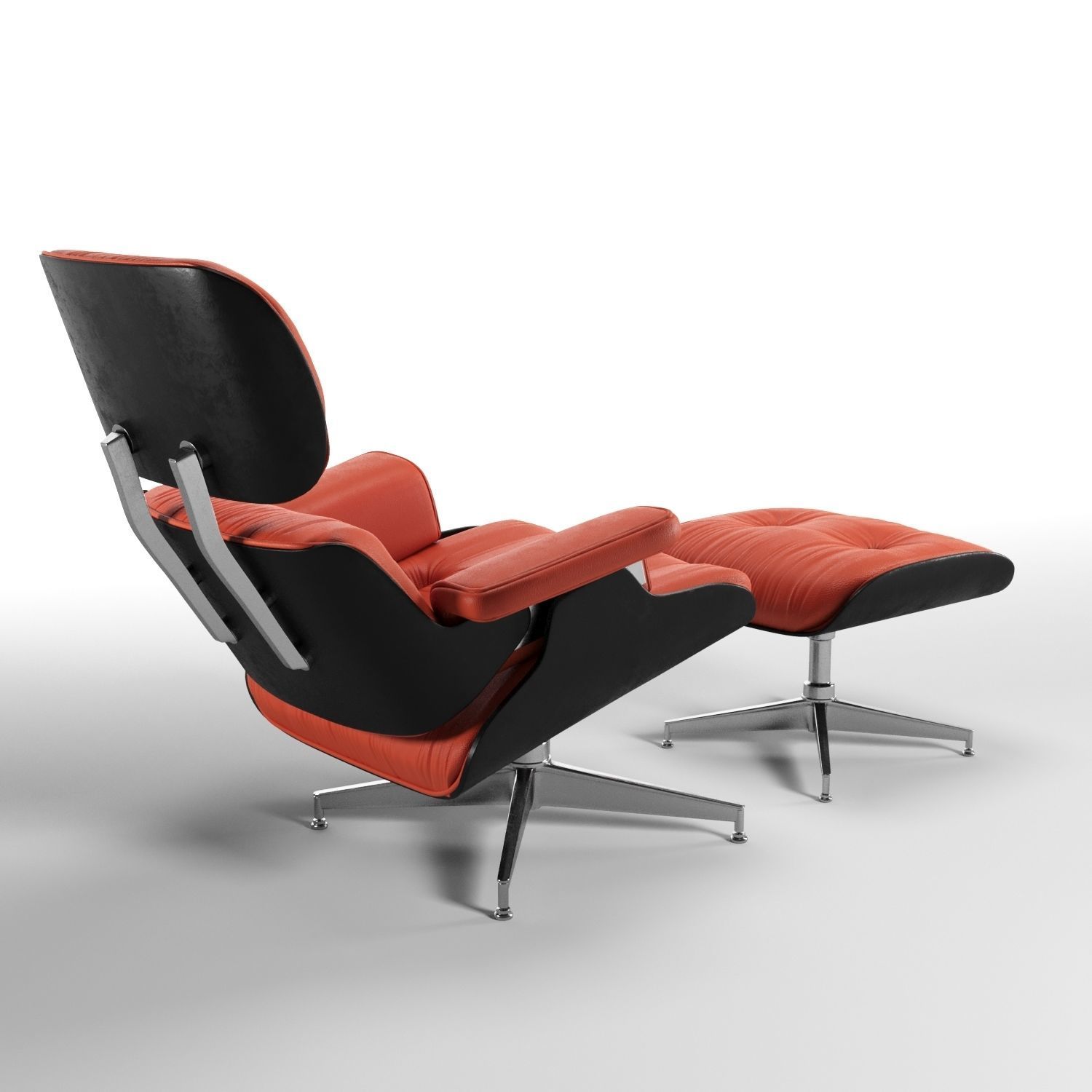 Eames lounge chair 3D model_5