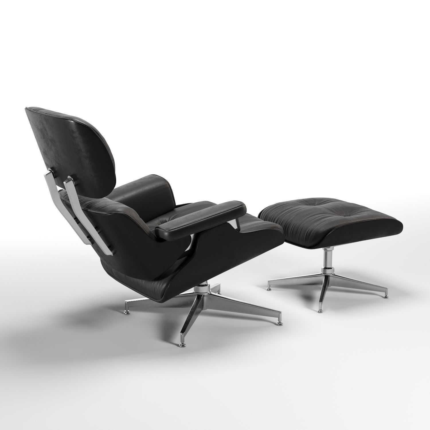 Eames lounge chair 3D model_8