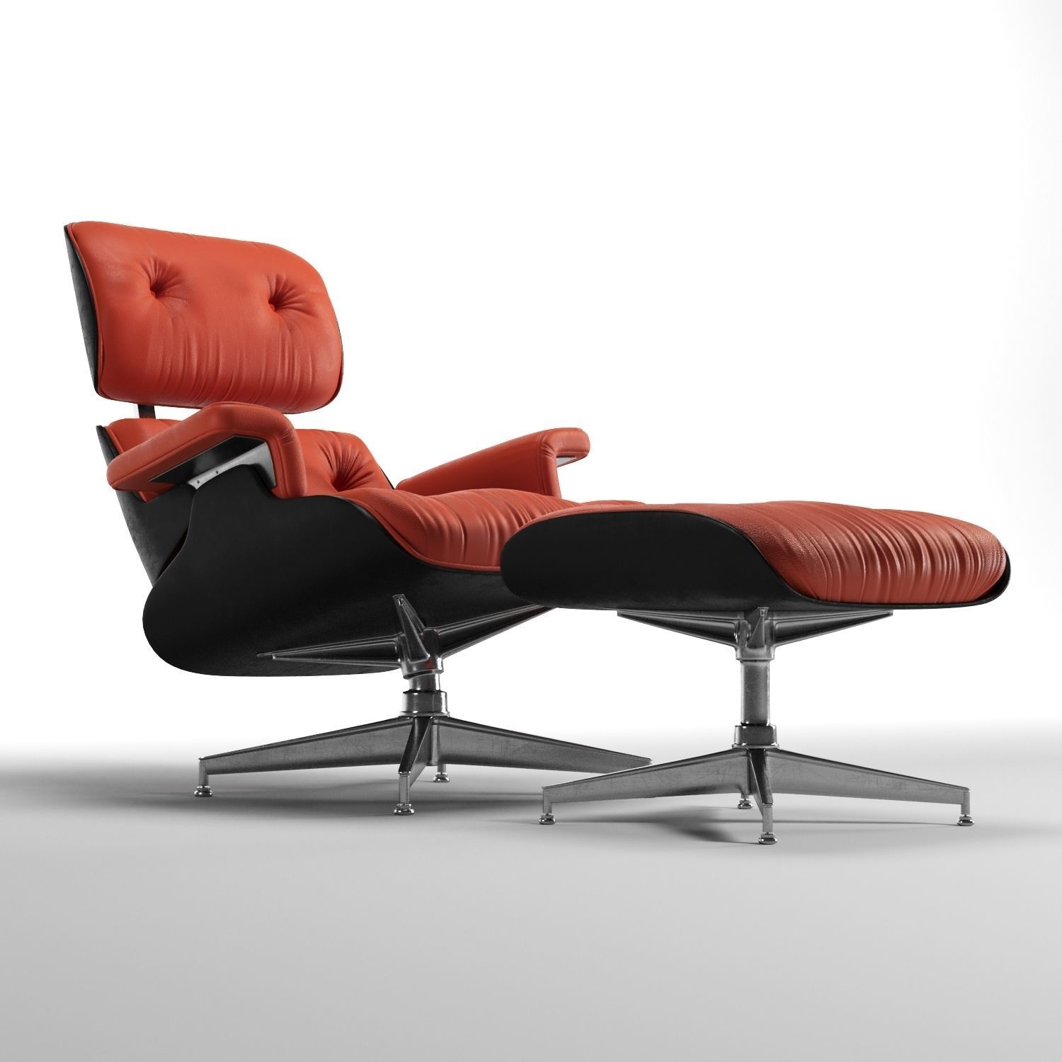 Eames lounge chair 3D model_4