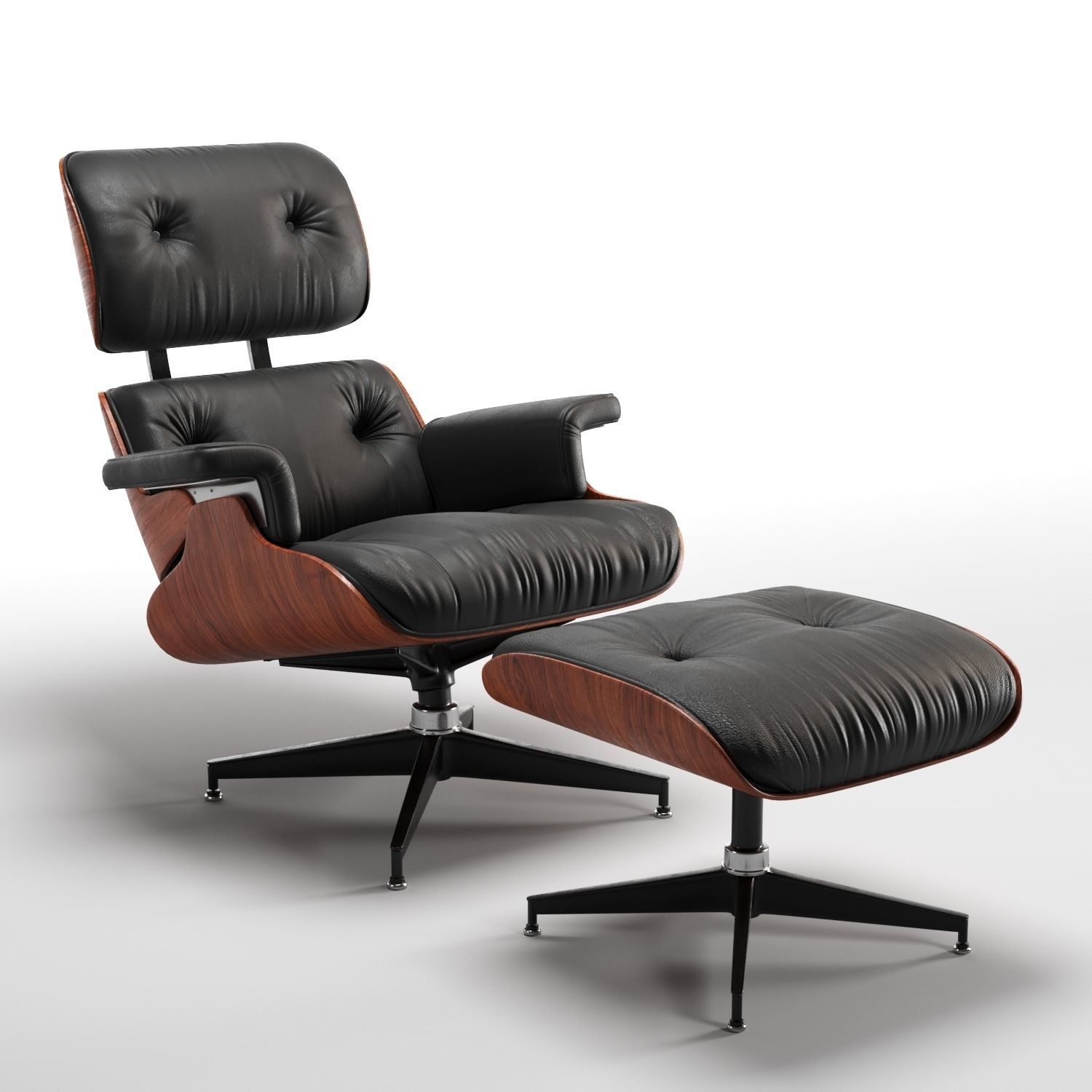 Eames lounge chair 3D model_9