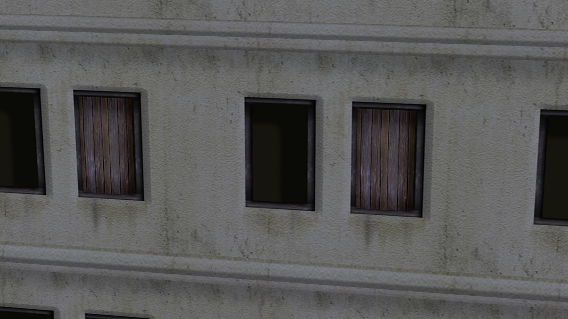 Roman Apartment Building Low-poly 3D model_7