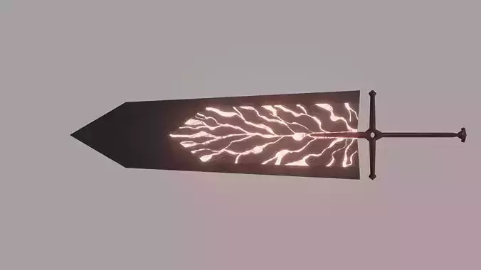Asta Demon Sword Low-poly 3D model