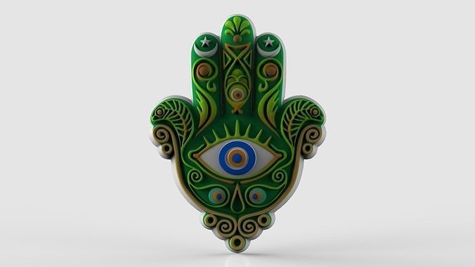 The Hand of Fatima 3D print model