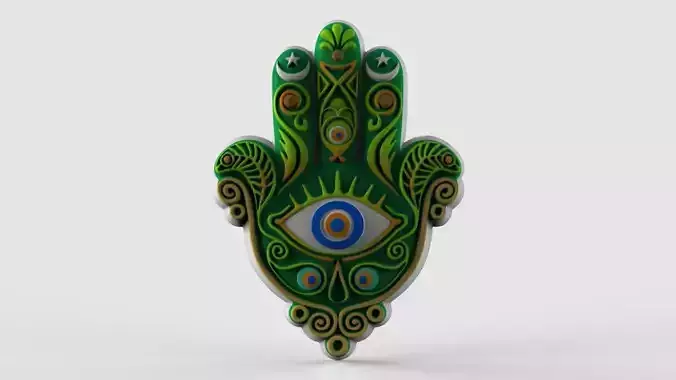 The Hand of Fatima 3D print model