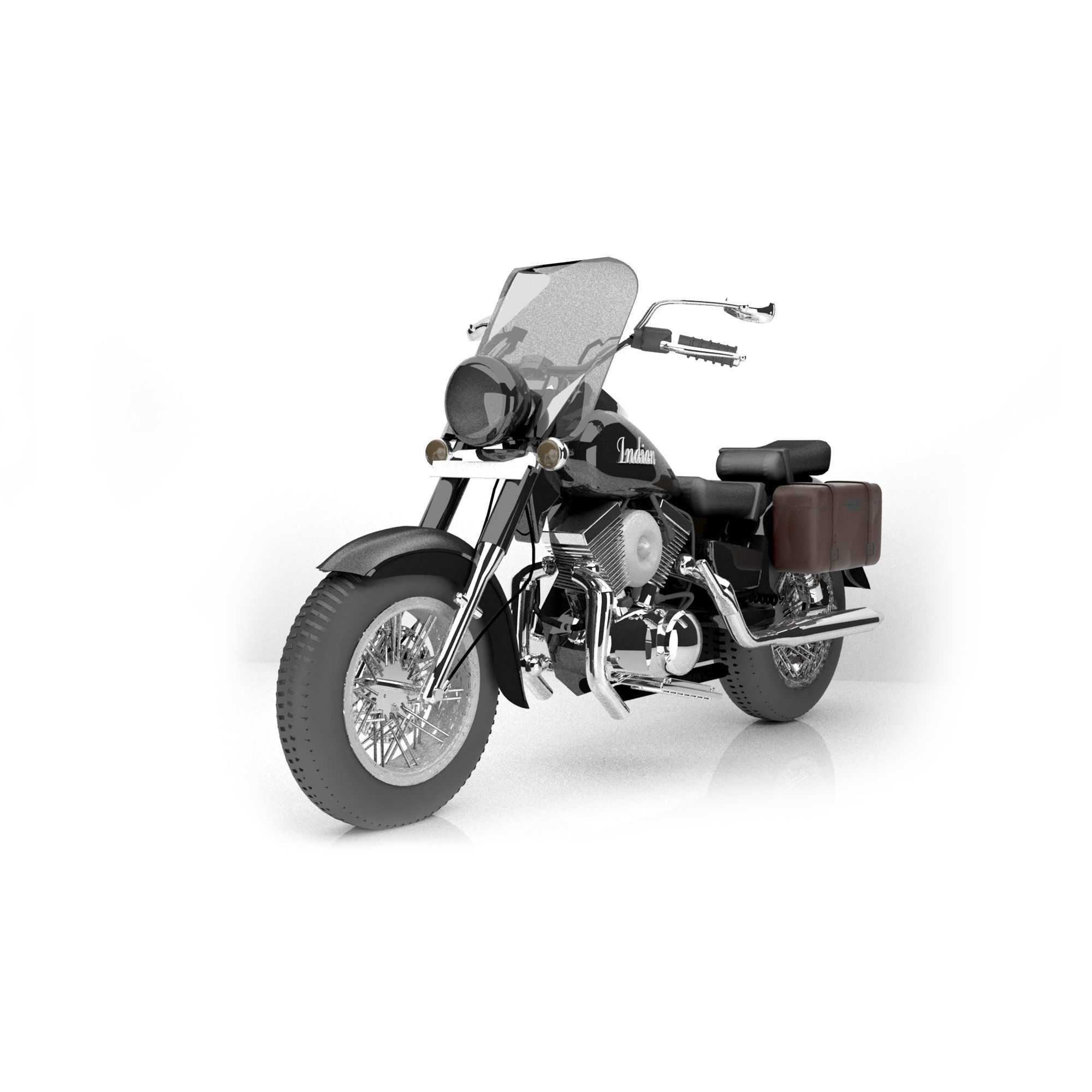 Indian Motorcycle 3D Model 3D model_2