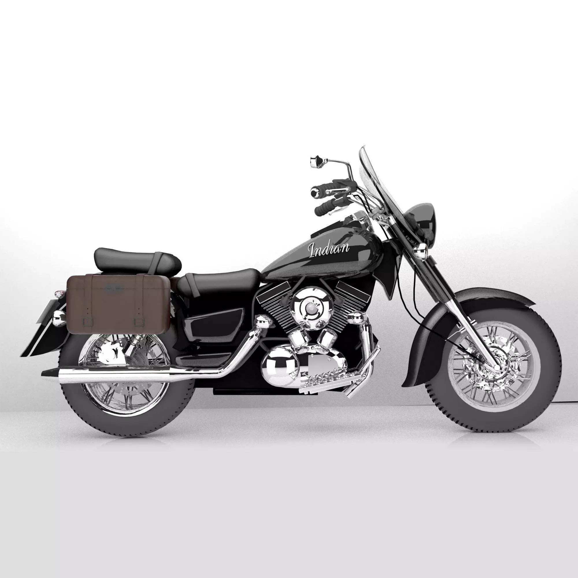 Indian Motorcycle 3D Model 3D model_0