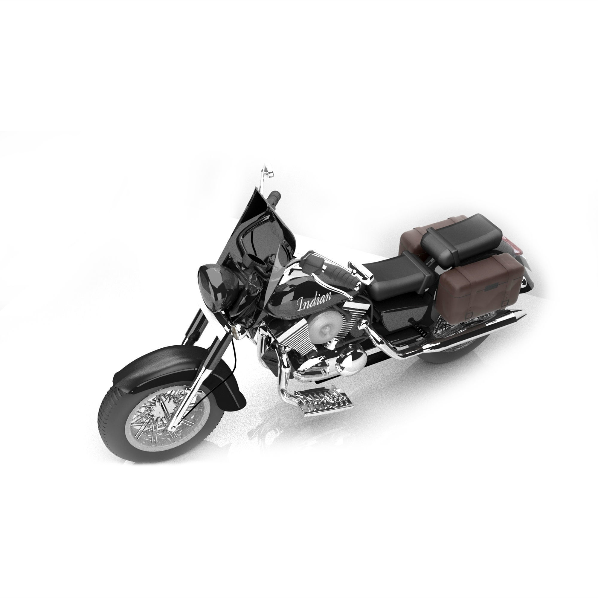 Indian Motorcycle 3D Model 3D model_3