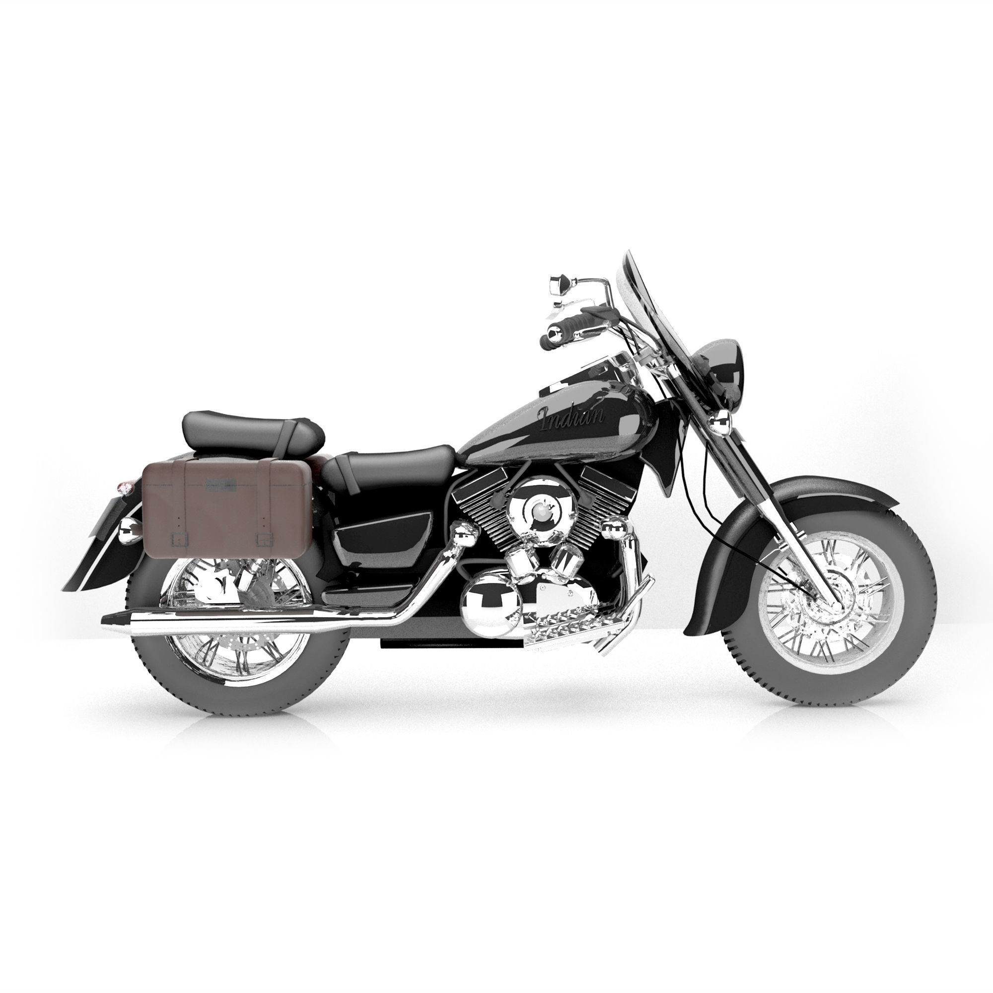 Indian Motorcycle 3D Model 3D model_4