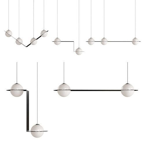 Laurent suspension light collection 3D model
