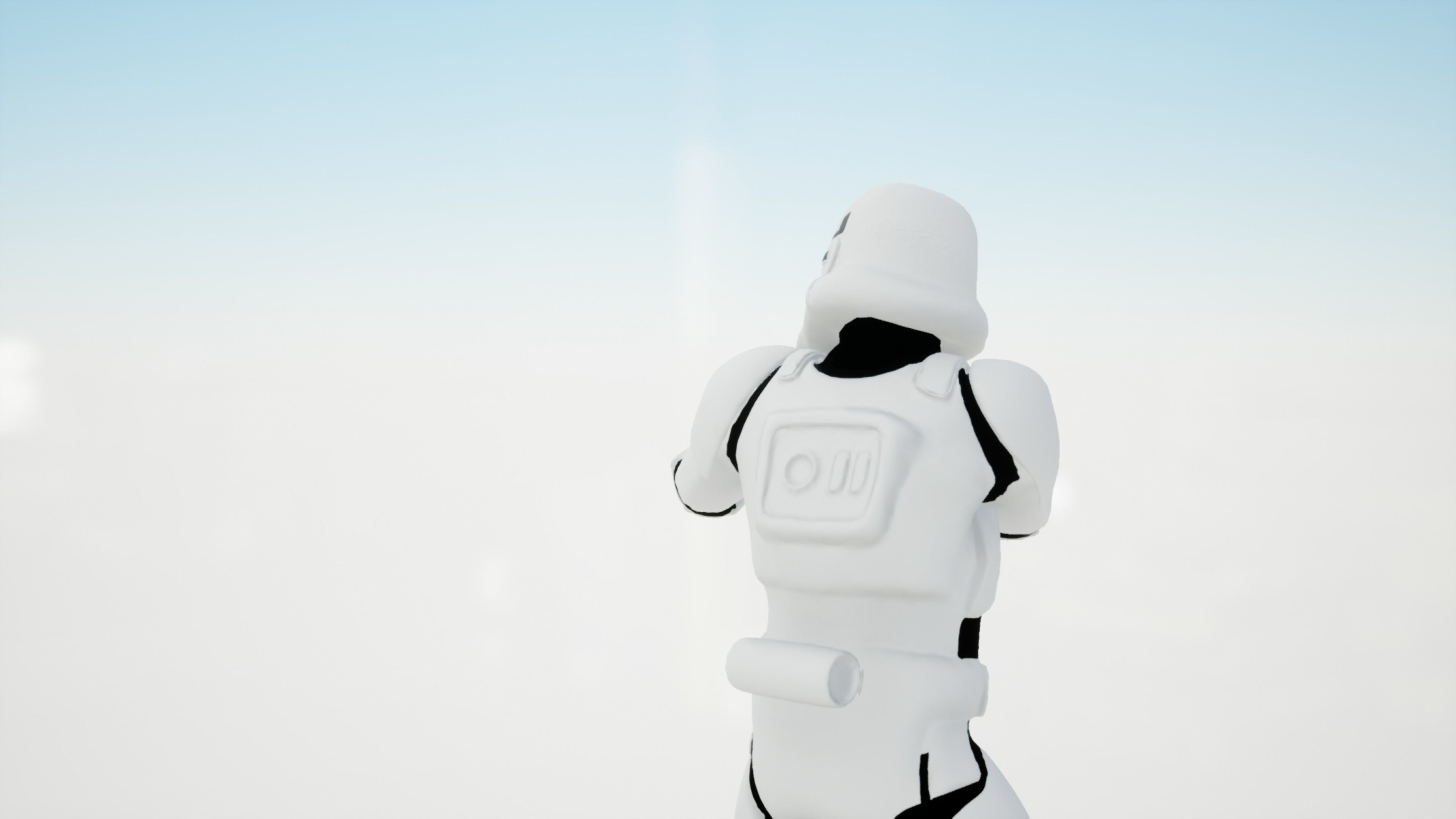 Stormtrooper rigged Low-poly 3D model_10
