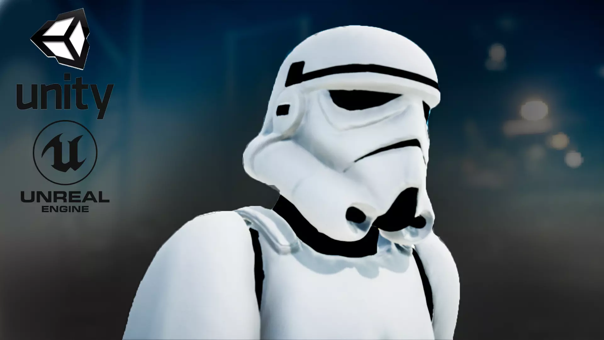 Stormtrooper rigged Low-poly 3D model_0