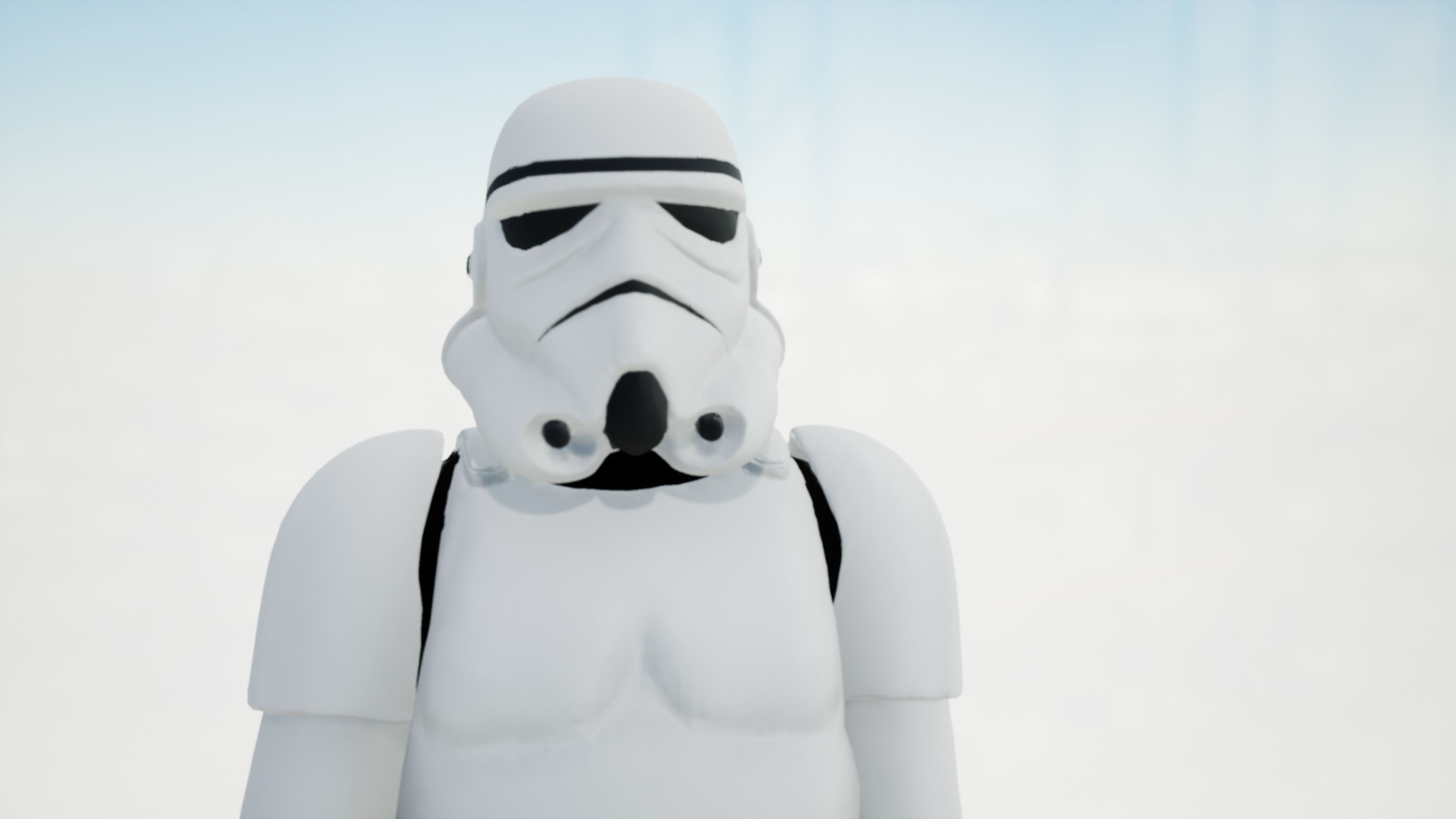Stormtrooper rigged Low-poly 3D model_15