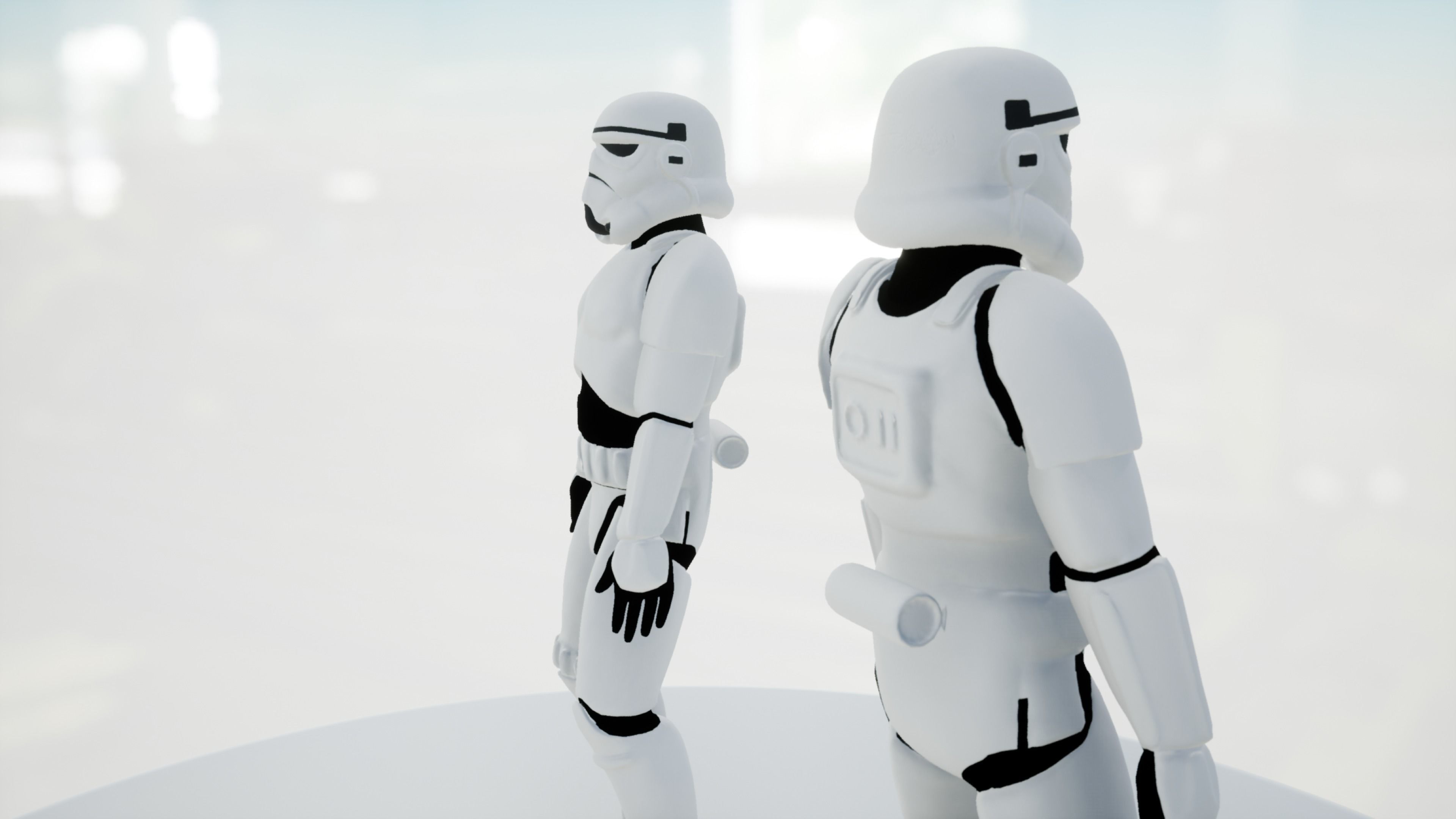 Stormtrooper rigged Low-poly 3D model_4