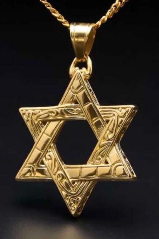 Star of David pendant 3D print model_3