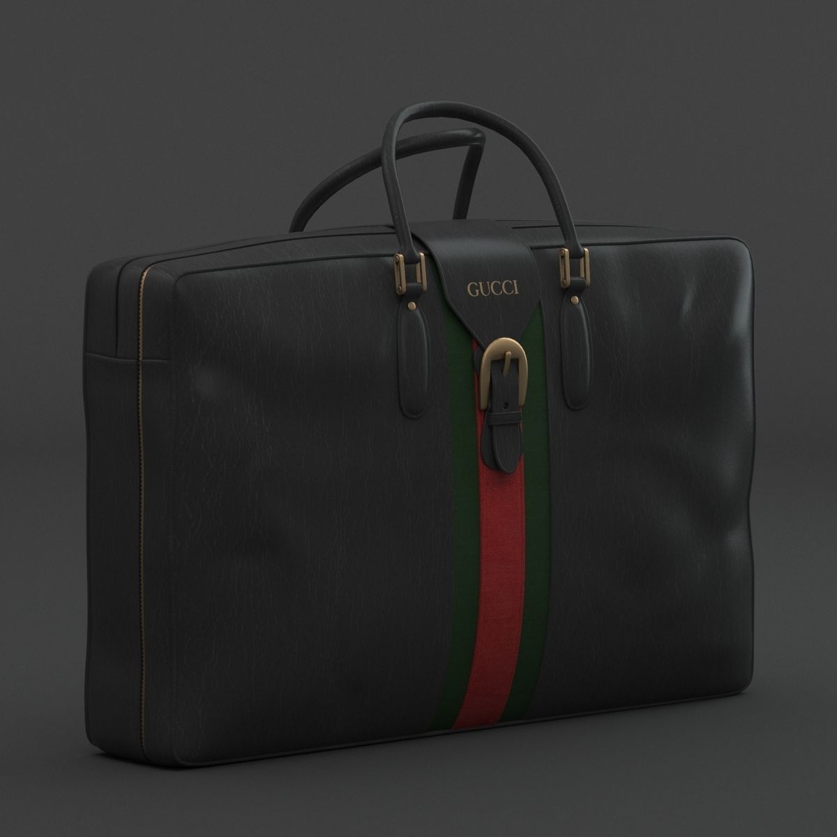 Gucci Luggage PRO 3D model_12